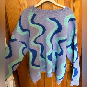 ALTAR’D STATE multi color crew neck sweater. In great condition.